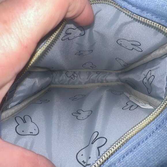 Miffy Vertical Shoulder Bag Face Light Blue Siffler Limited Dick Bruna EUC - Picture 7 of 8